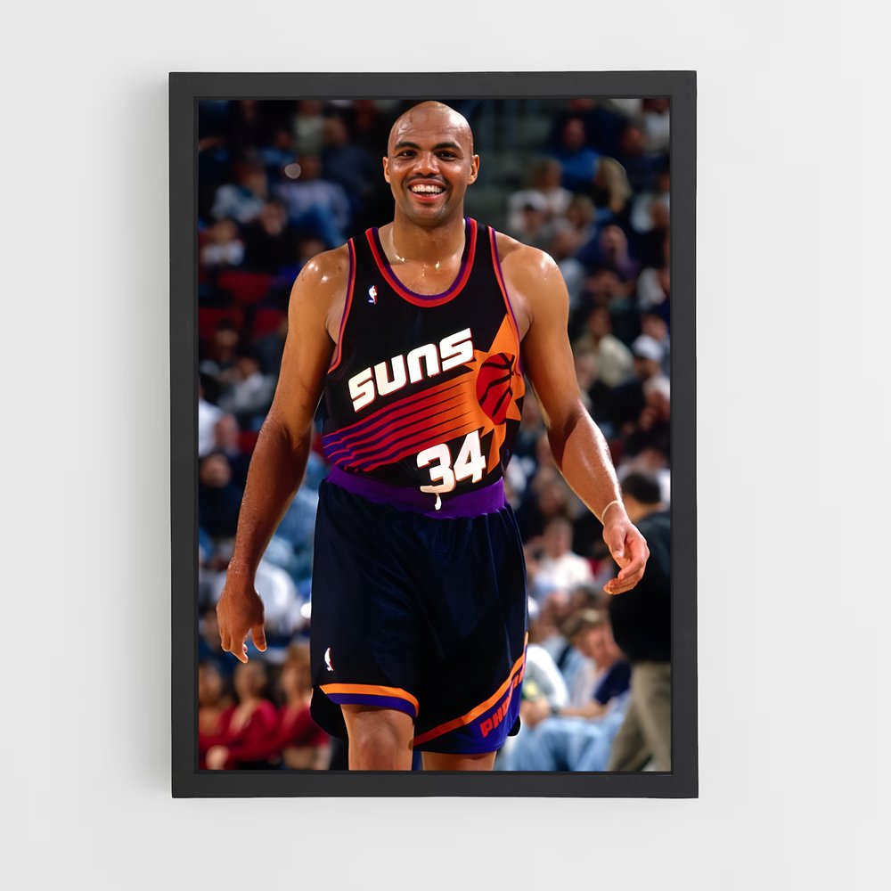 Poster Sir Charles in Action – affiche Basketball (vue 2)
